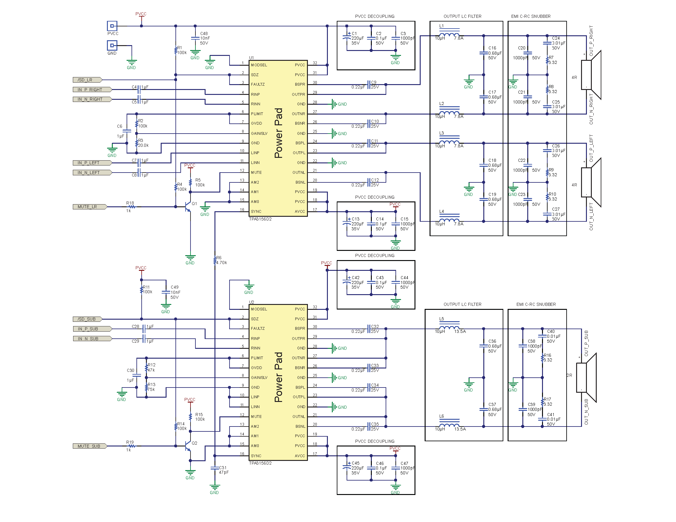 TPA3156D2 Application circuits of TPA3156.png